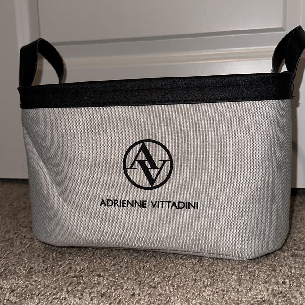 Adrienne vittadini home decor storage bin with handles